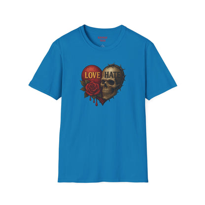 Love & Hate Skull Graphic Tee