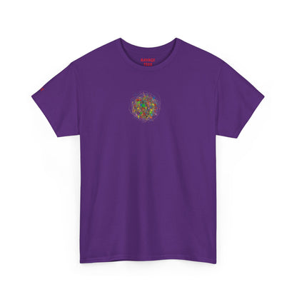 Dynamic Chaos Graphic Tee - Unisex Heavy Cotton T-Shirt, Casual Style