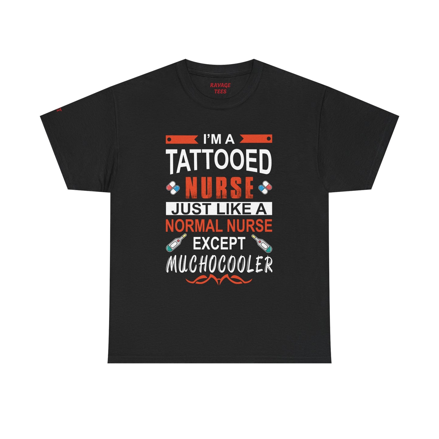 Tattooed Nurse Tee - Unisex Cotton Shirt for Nurse Appreciation, Medical Humor Tee, Fun [...]
