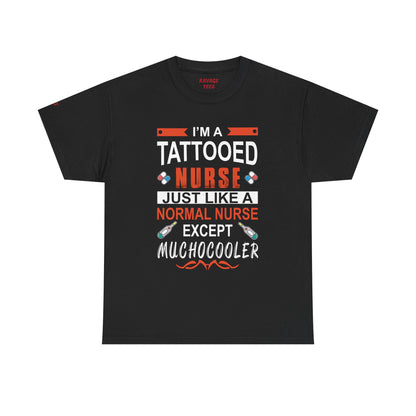 Tattooed Nurse Tee - Unisex Cotton Shirt for Nurse Appreciation, Medical Humor Tee, Fun [...]