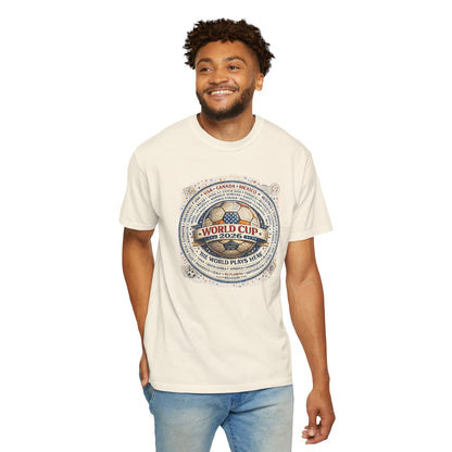World Cup 2026 Vintage Soccer T-Shirt — USA Canada Mexico Tournament Tee