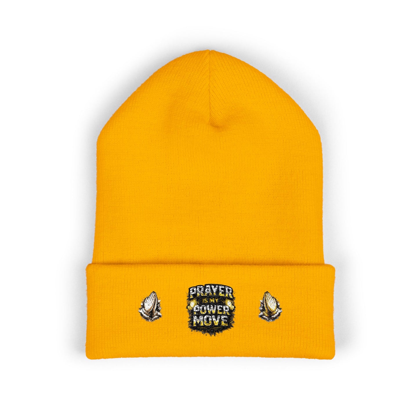 Prayer Power Move Embroidered Beanie