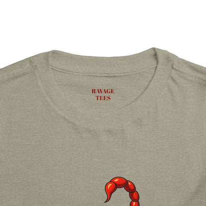 Toddler Tee — 'Backstabber's Express' Scorpion & Frog Funny Kids Shirt