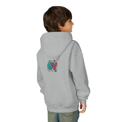 Kids Good Vibes Hoodie – Fun Graphic Sweatshirt with Positive Message, Cozy Casual Outfit, Birthday Gift for Children