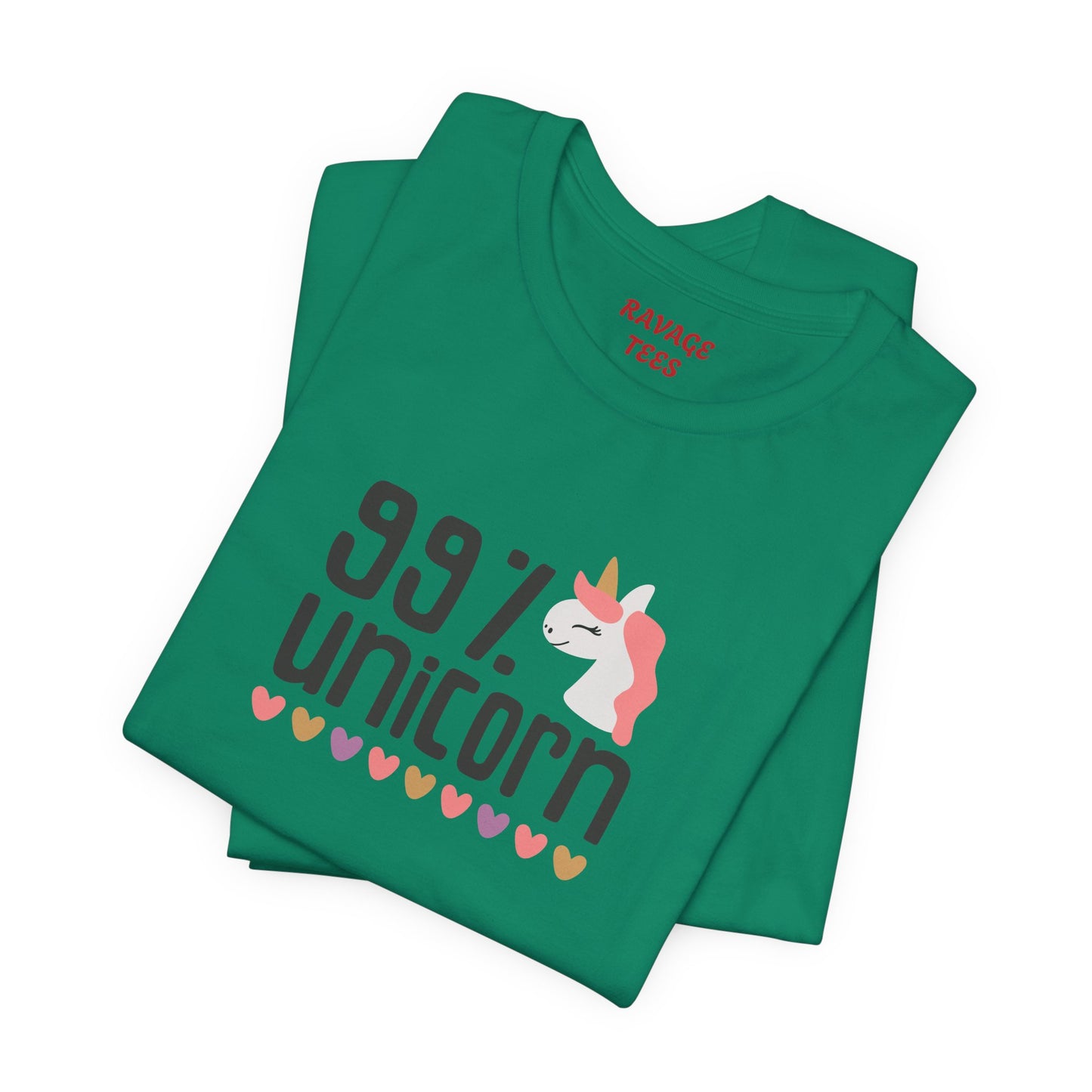 99% Unicorn Tee: Funny, Whimsical Graphic T-Shirt for All Ages