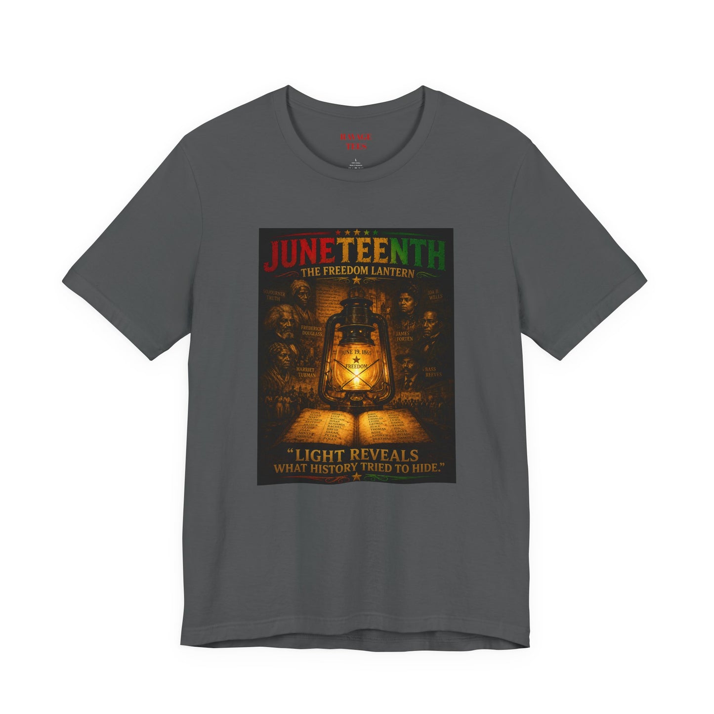 Juneteenth Lantern T-Shirt – "Light Reveals What History Tried to Hide"