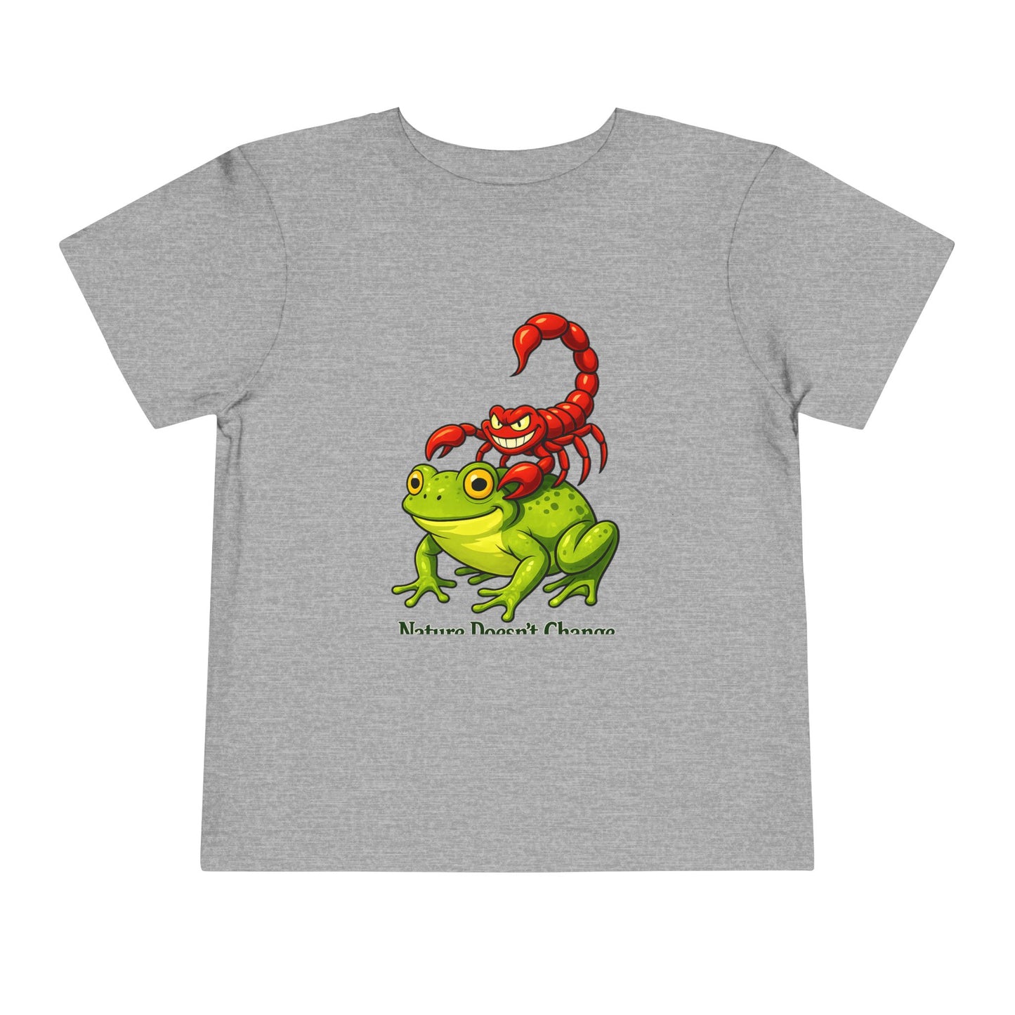 Toddler Tee - Cute Frog Riding Scorpion Graphic