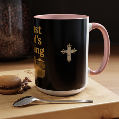 Trust God's Timing Christian Coffee Mug – Inspirational Accent Cup (11oz & 15oz), Faith-Based Gift for Coffee & Tea Lovers