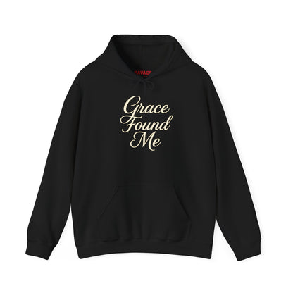 Grace Found Me Unisex Hoodie – Inspirational Christian Sweatshirt, Faith-Based Apparel, Cozy Casual Wear, Perfect Gift for Friends and Believers