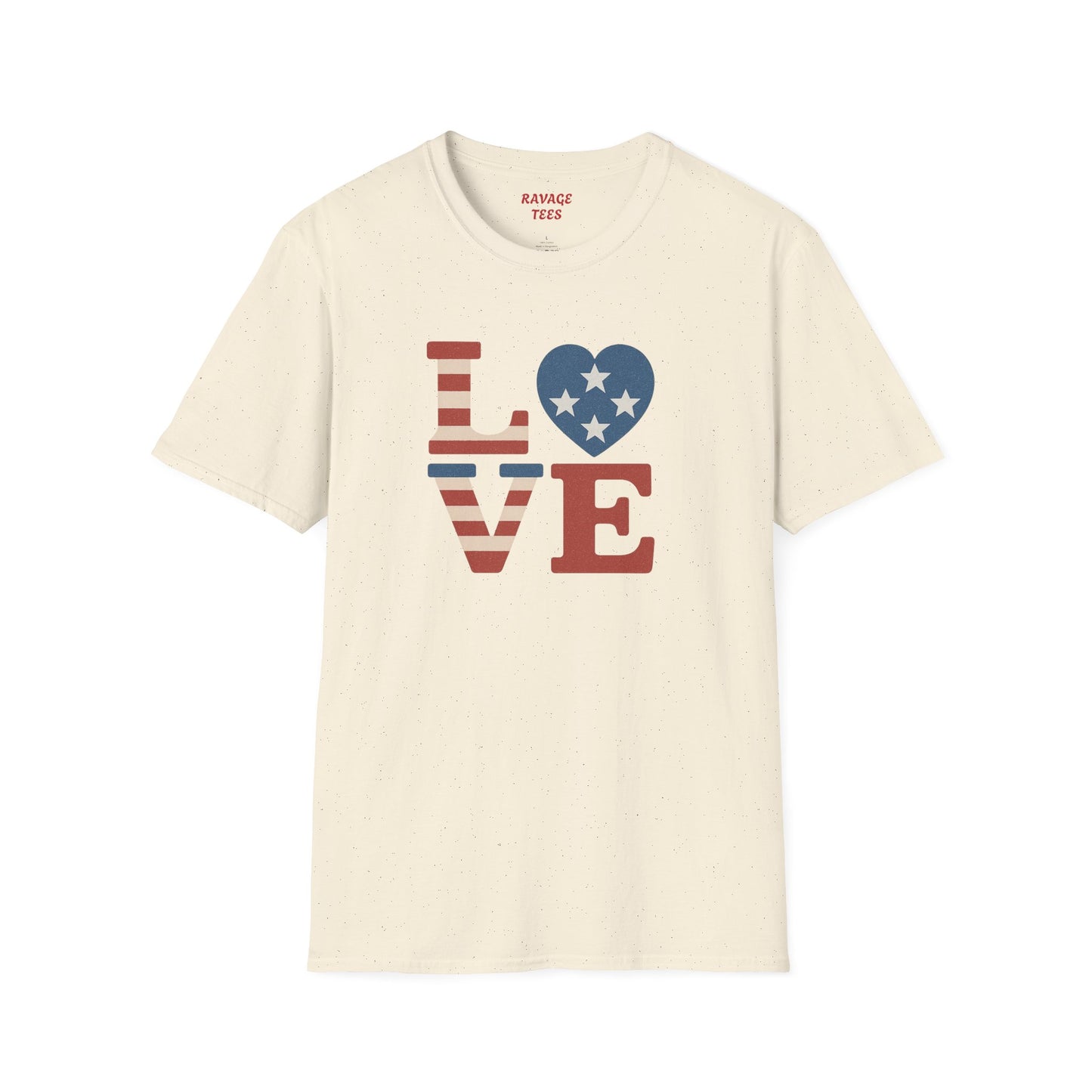 "Freedom & Love" Tee: Unisex 4th of July Graphic Shirt Gift