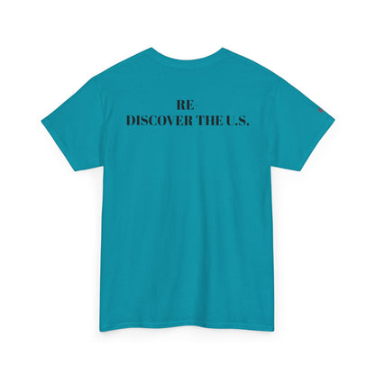 Re-Discover the U.S. Travel T-Shirt, Adventure Tee, USA Discovery Shirt