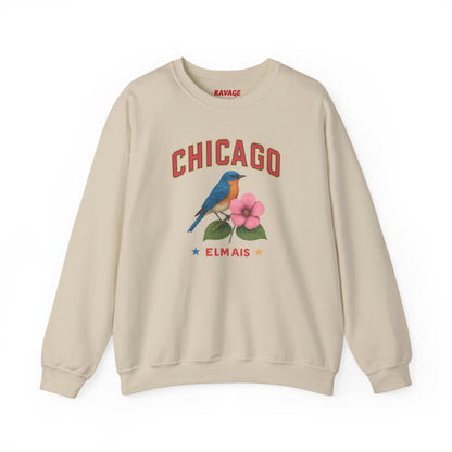 RAVAGE Chicago City Vibe Unisex Crewneck Sweatshirt
