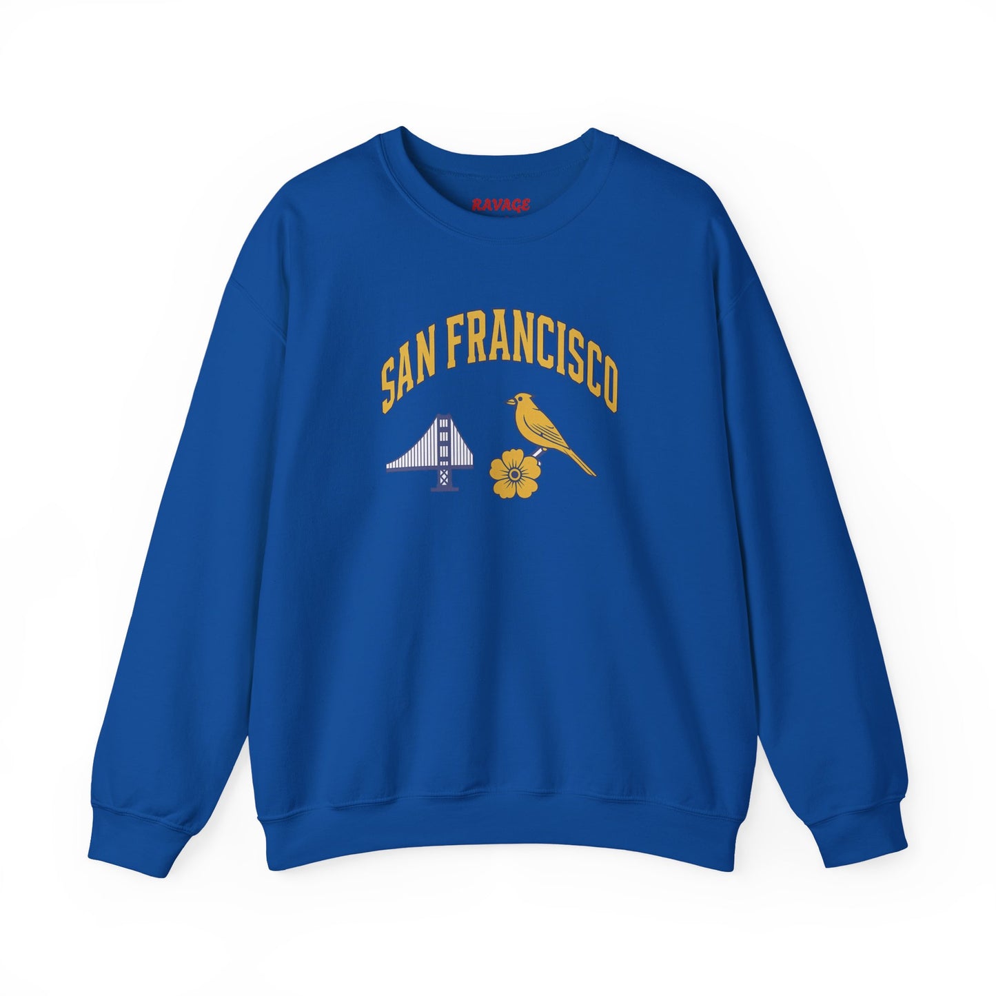 RAVAGE San Francisco - City Vibe Sweatshirt | Unisex Cardinal Crewneck, Cozy Fall Fashion, Casual Wear, Bird Lover Gift Idea