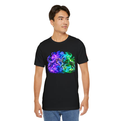 Neon Nebula Predator Clash Graphic Tee