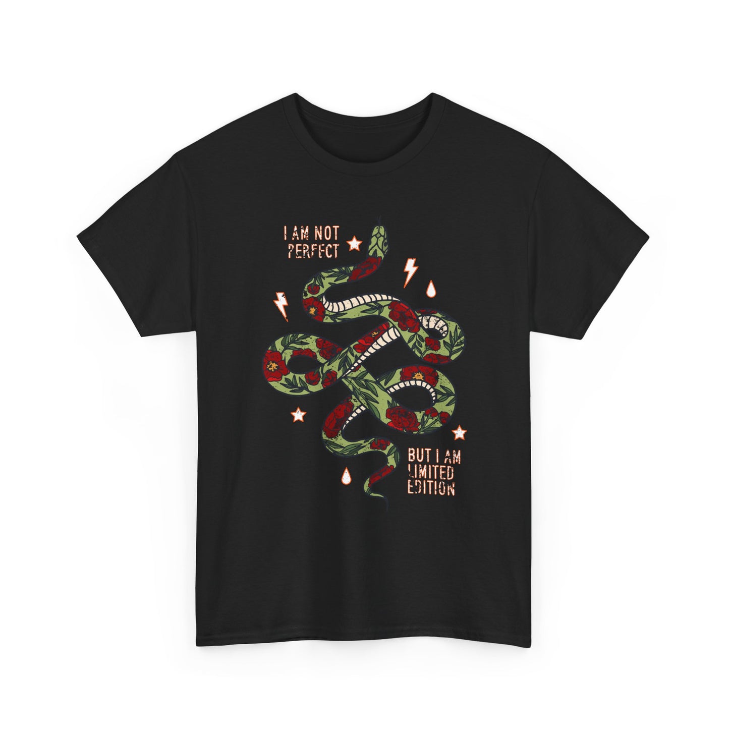 I Am Not Perfect Snake Design Shirt