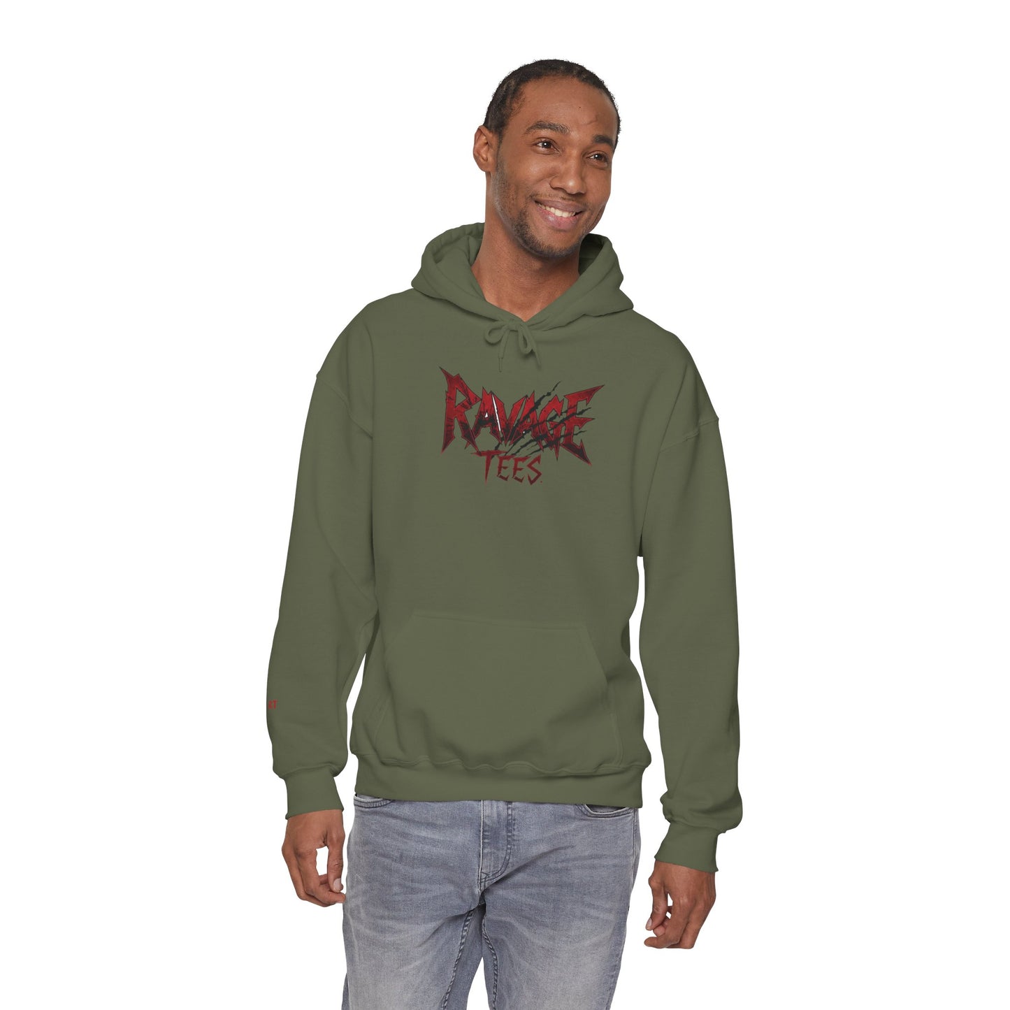 Black Tiger & Rose Graphic Hoodie