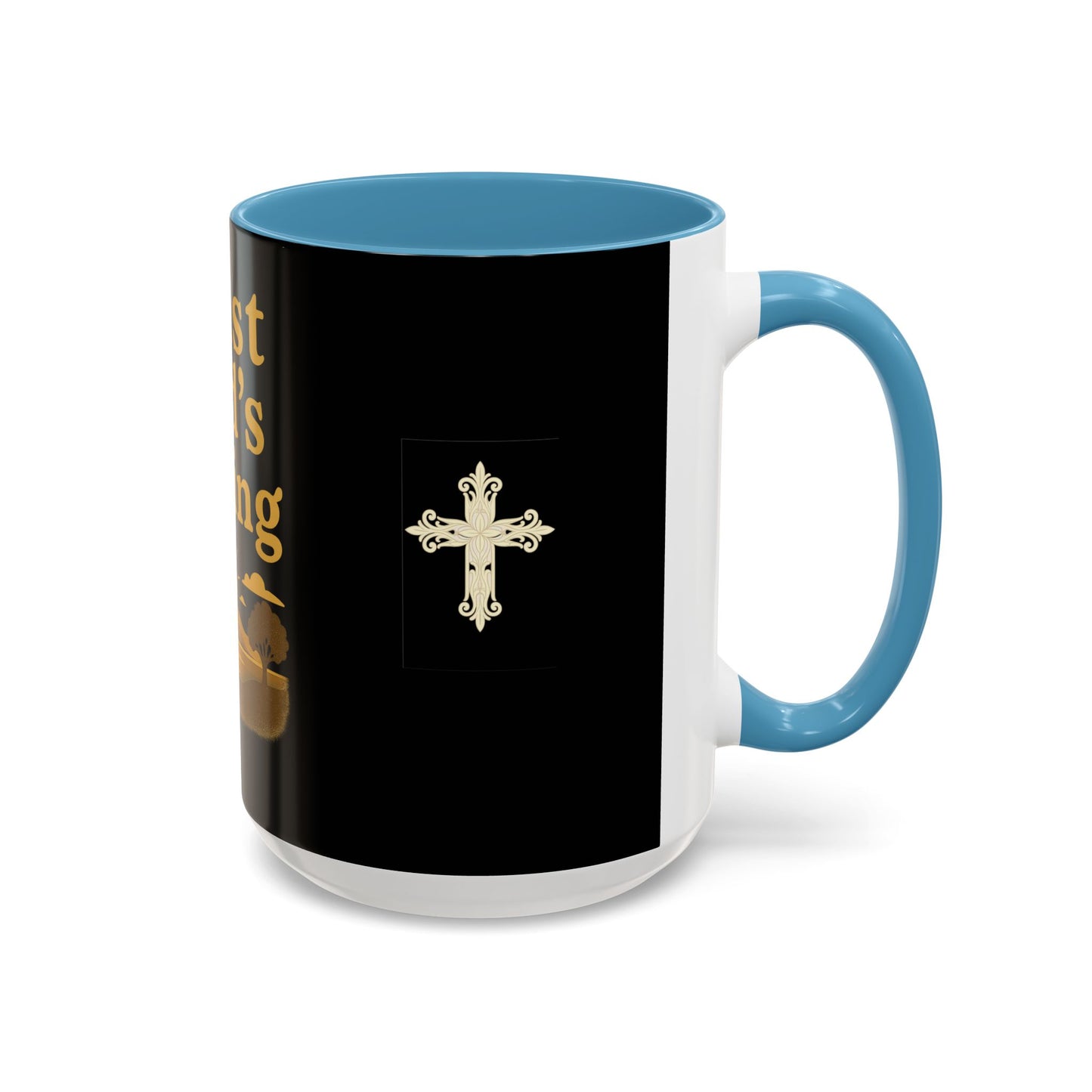 Trust God's Timing Christian Coffee Mug – Inspirational Accent Cup (11oz & 15oz), Faith-Based Gift for Coffee & Tea Lovers