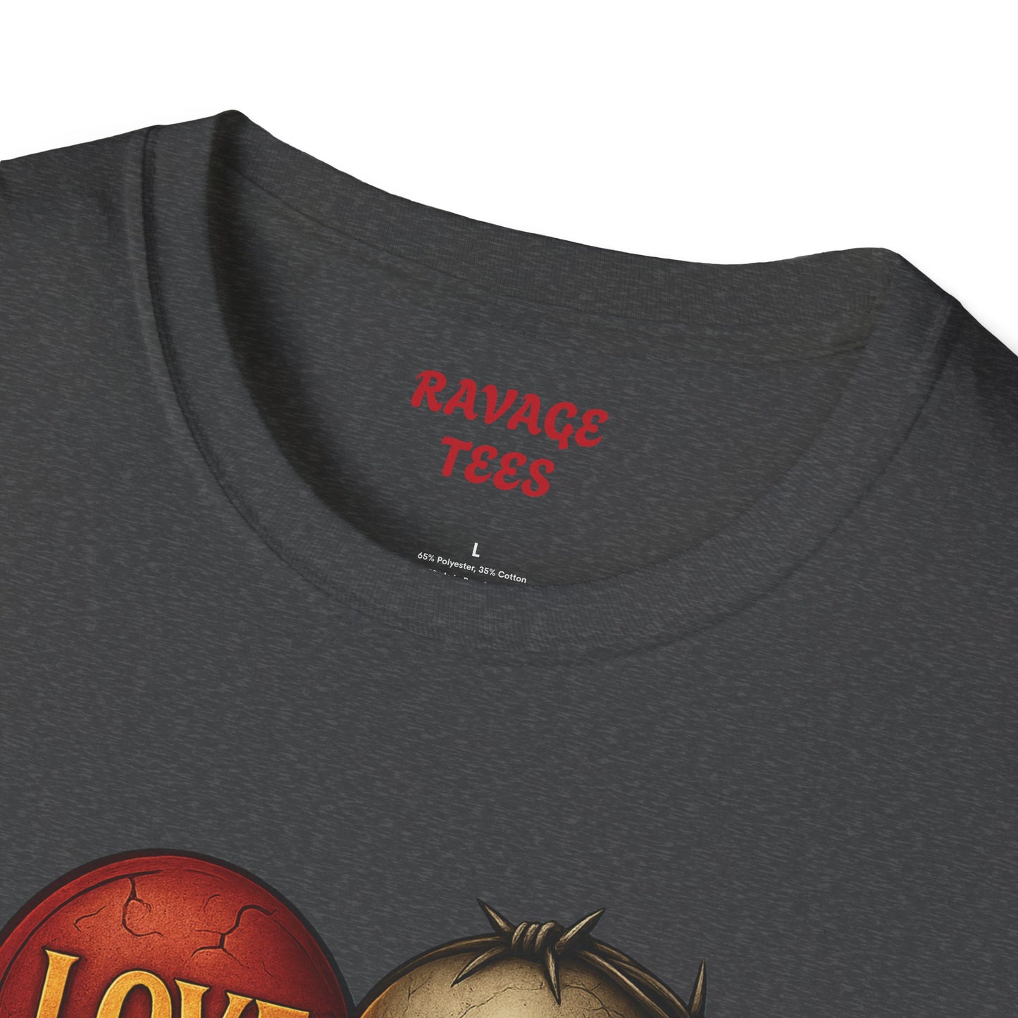 Love & Hate Skull Graphic Tee