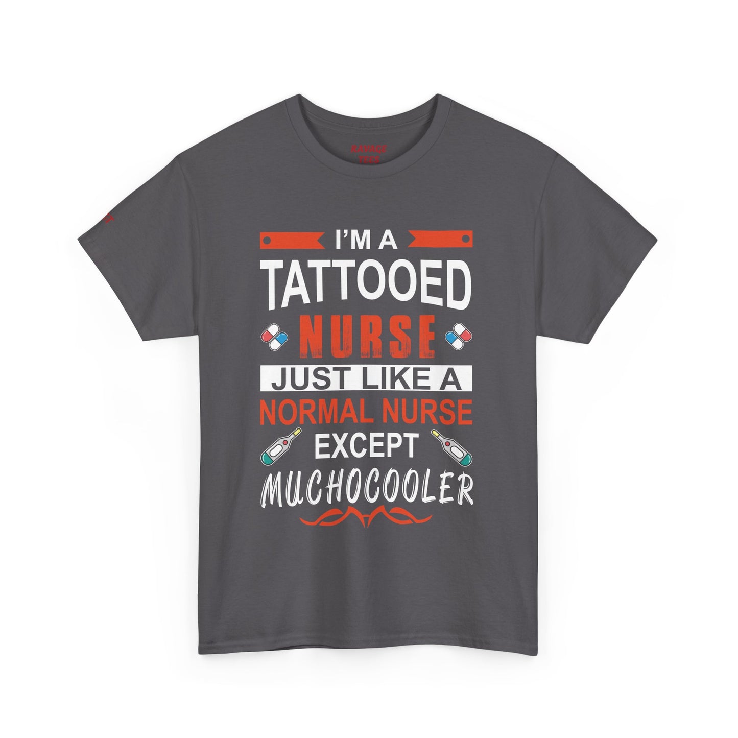 Tattooed Nurse Tee - Unisex Cotton Shirt for Nurse Appreciation, Medical Humor Tee, Fun [...]