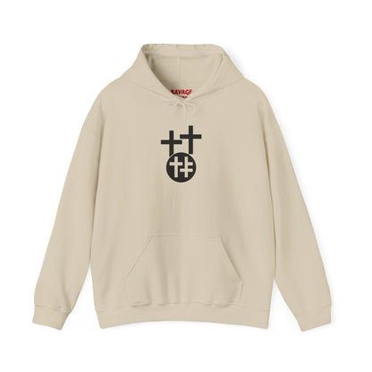 Calvary Cross Unisex Hoodie – Faith-Based Apparel, Christian Symbol Tee, Everyday Casual Wear, Inspirational Gift