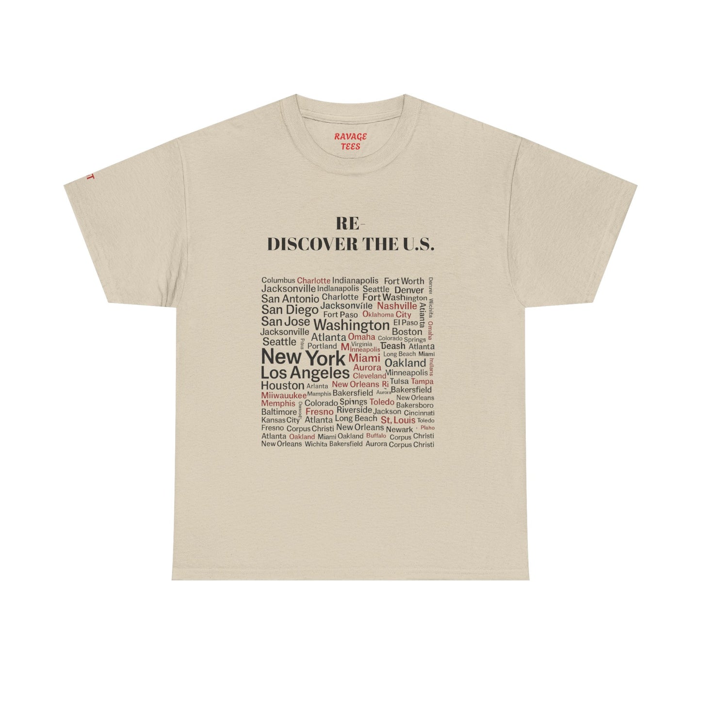 Re-Discover the U.S. Travel T-Shirt, Adventure Tee, USA Discovery Shirt