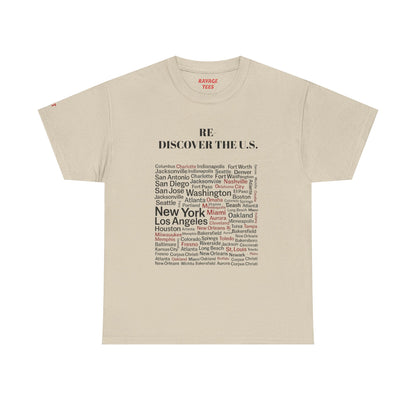 Re-Discover the U.S. Travel T-Shirt, Adventure Tee, USA Discovery Shirt