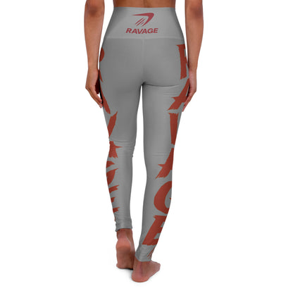 RAVAGE High Waisted Yoga Leggings – Stylish Workout Tights, Athletic Gym Apparel, Activewear for Fitness Enthusiasts and Yoga Lovers