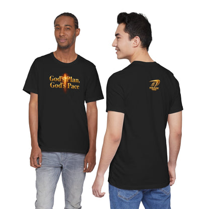 Christian Tee "God's Plan, God's Pace"