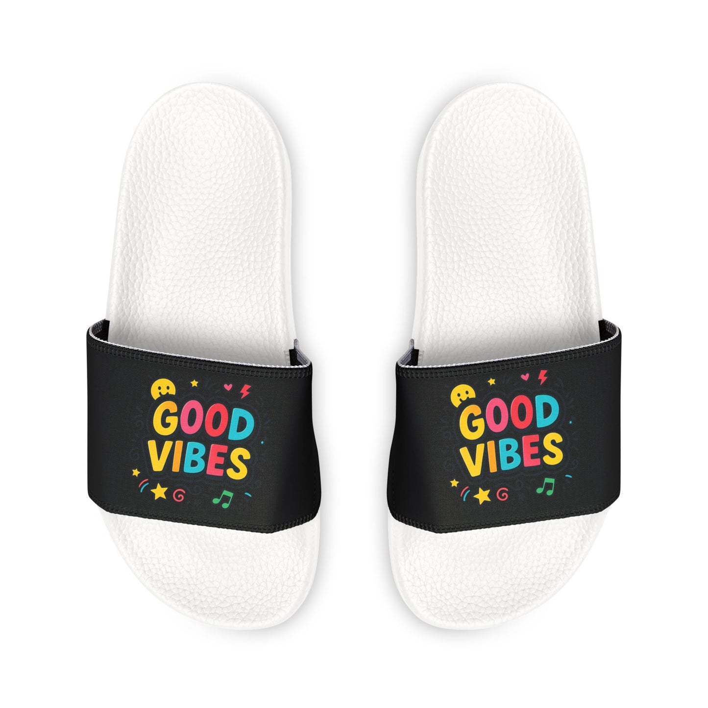 "Good Vibes" Removable-Strap Pool Slides