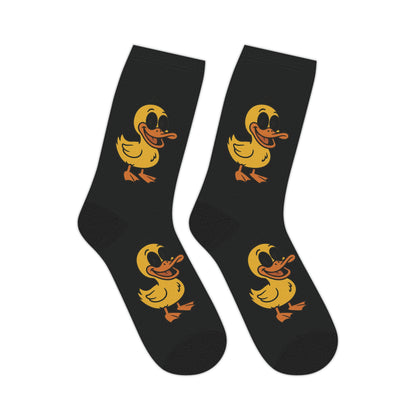 Cozy Duck Print Mid-Length Socks for Casual Comfort, Gift for Animal Lovers, Fun Everyday Wear, Perfect for Birthdays, Holidays