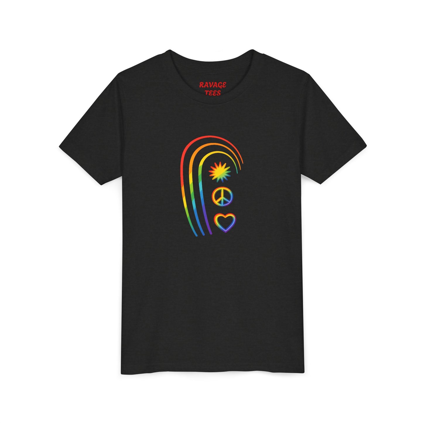 Youth Rainbow Peace & Love Tee