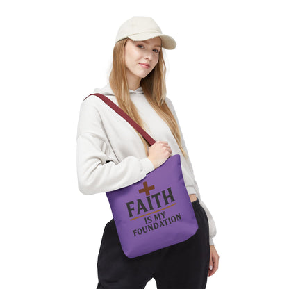 Faith Is My Foundation Tote Bag, Inspirational Gift for Believers, Church Fundraiser, Stylish Shopping Bag, Everyday Tote, Christian [...]
