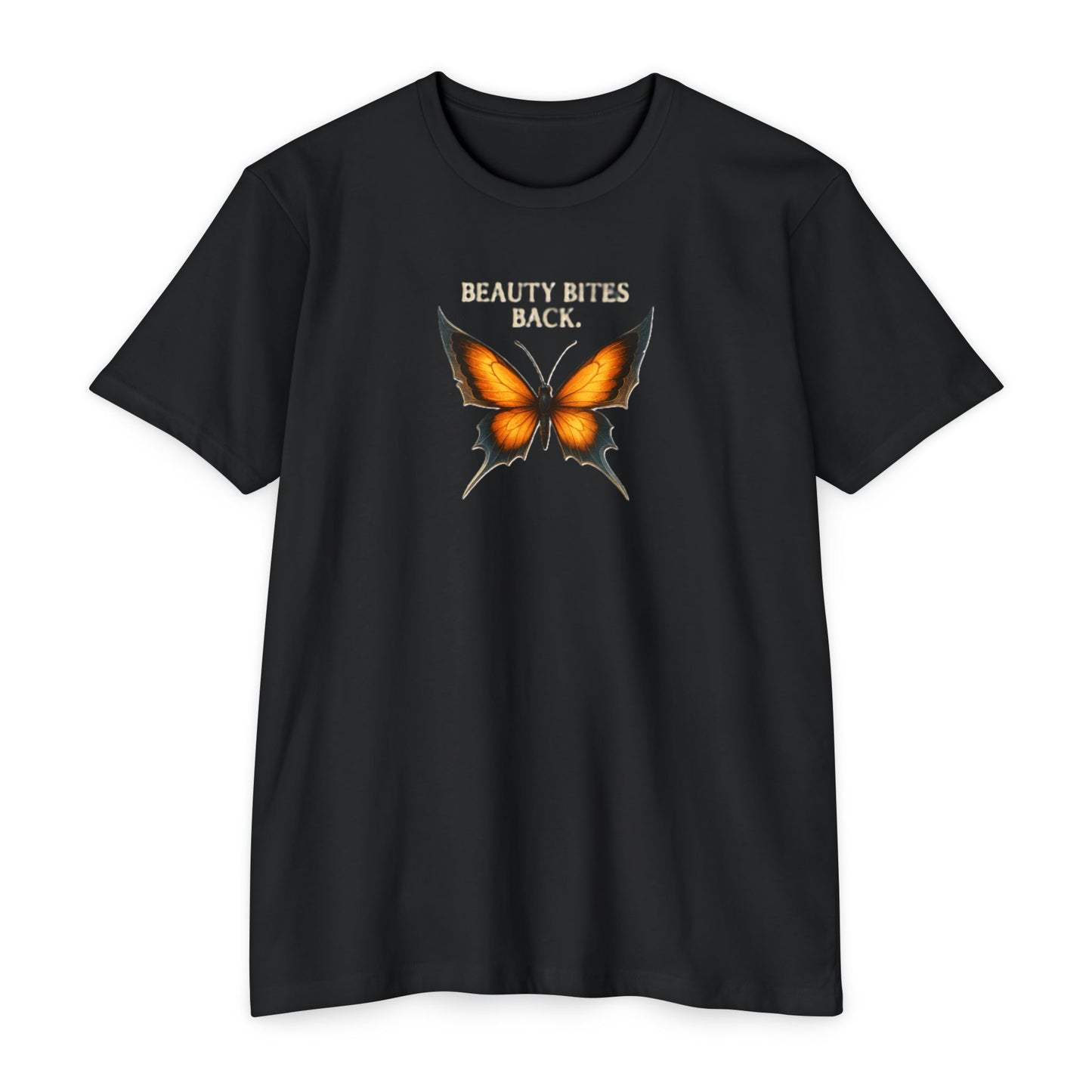 Butterfly Graphic T-Shirt – “Beauty Bites Back”