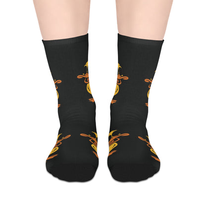 Cozy Duck Print Mid-Length Socks for Casual Comfort, Gift for Animal Lovers, Fun Everyday Wear, Perfect for Birthdays, Holidays