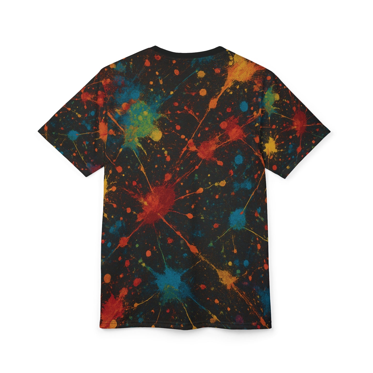 Art of Impact Colorful Splatter Unisex Tee, Eye-Catching Urban Graphic T-Shirt