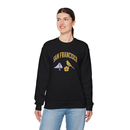 RAVAGE San Francisco - City Vibe Sweatshirt | Unisex Cardinal Crewneck, Cozy Fall Fashion, Casual Wear, Bird Lover Gift Idea