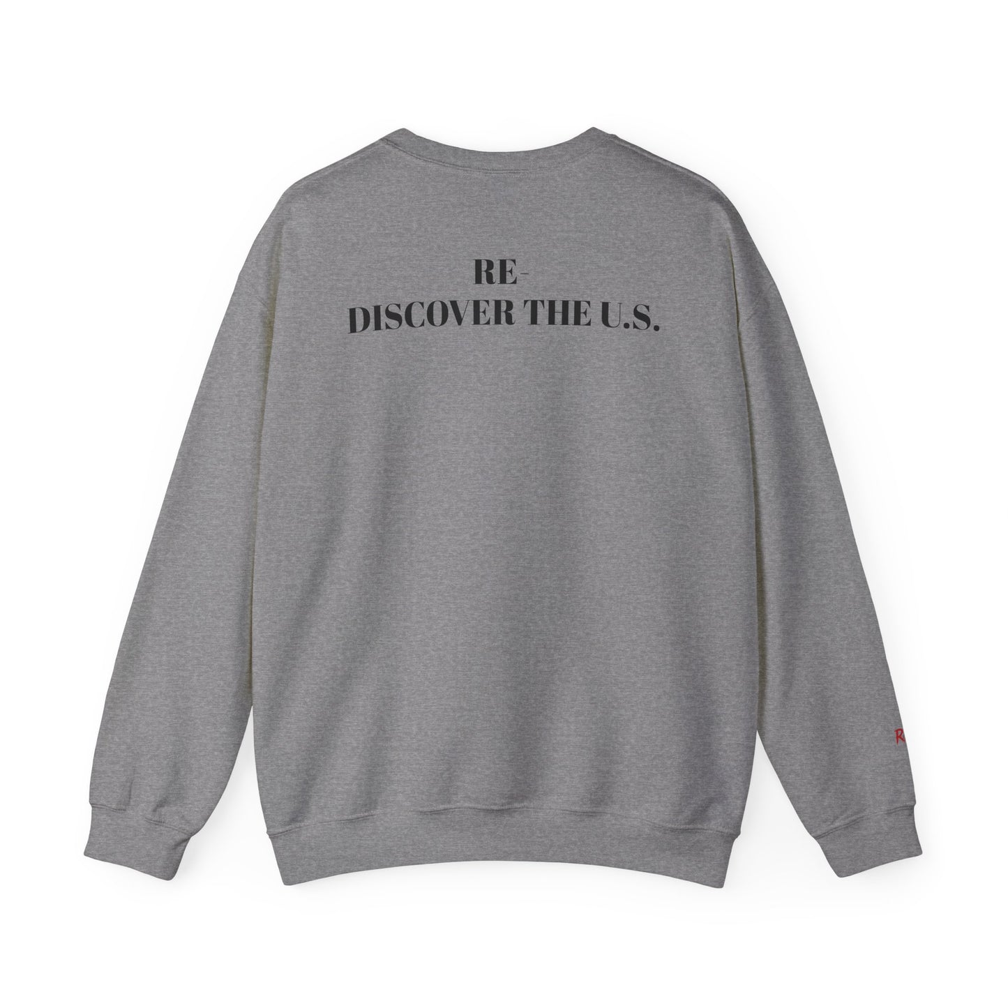 Re-Discover the U.S. Travel Enthusiast Sweatshirt, Cozy Crewneck, Explore America, Casual Wear