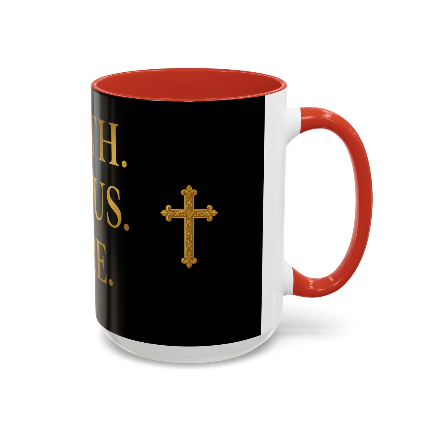 Faith-Inspired Coffee Mug - Motivational Black Mug for Daily Inspiration, Gift for Christians, Office Decor, Home Beverage