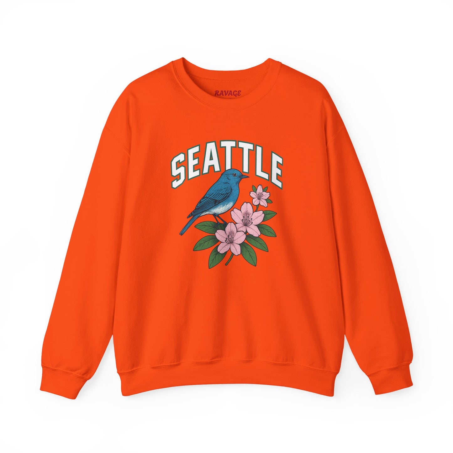 RAVAGE Seattle Vibe Unisex Crewneck Sweatshirt-Cozy Street wear