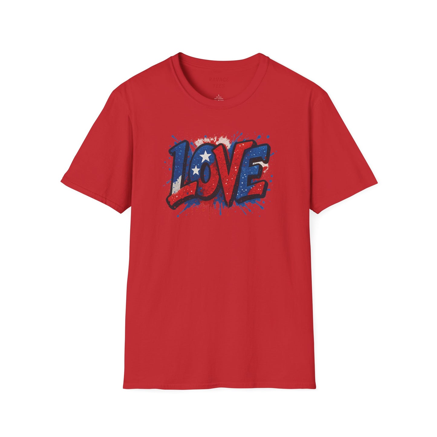 "Freedom & Love" Tee: Unisex 4th of July Graphic Shirt Gift