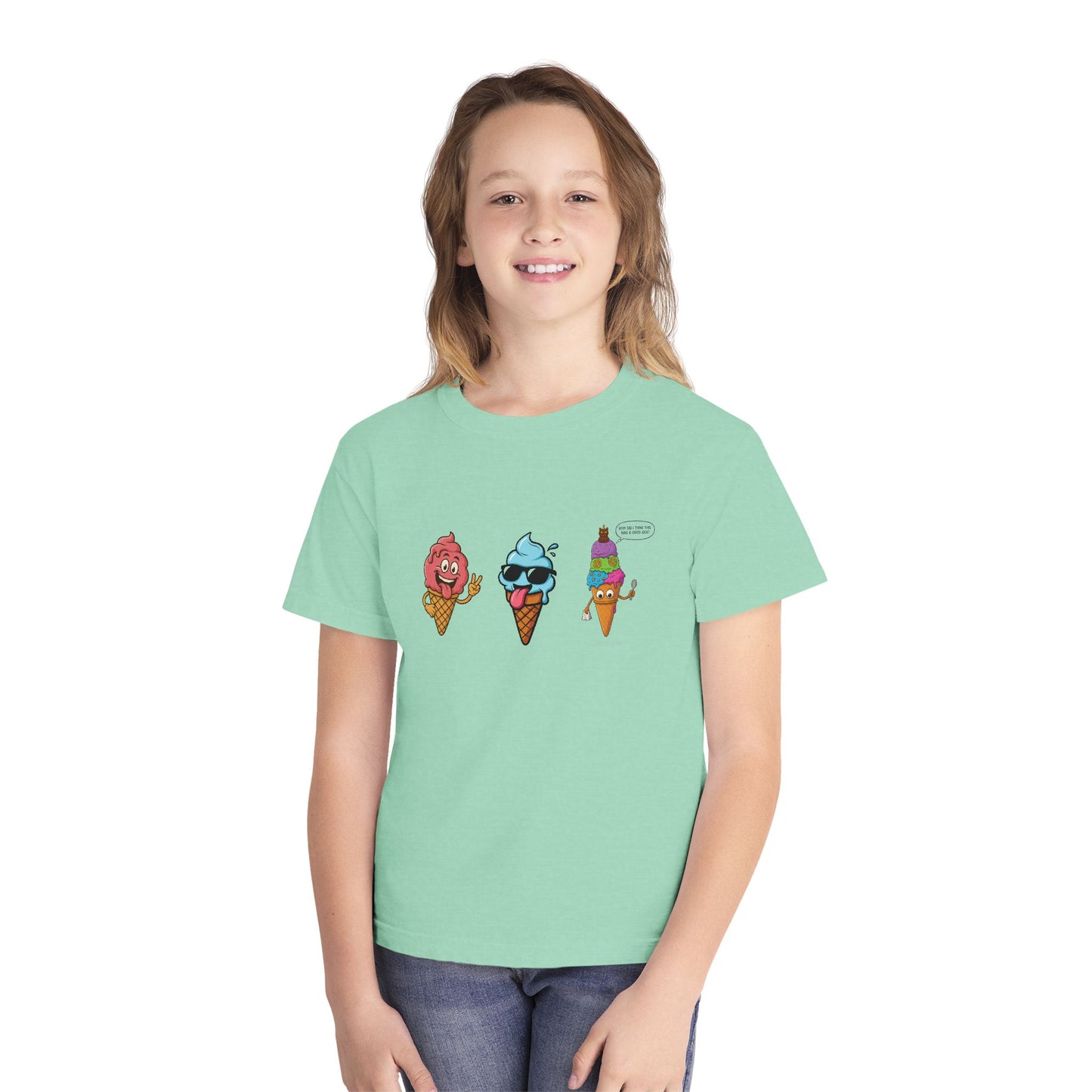Cool Ice Cream Youth Tee: Fun Midweight Summer T-Shir