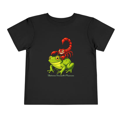 Toddler Tee - Cute Frog Riding Scorpion Graphic