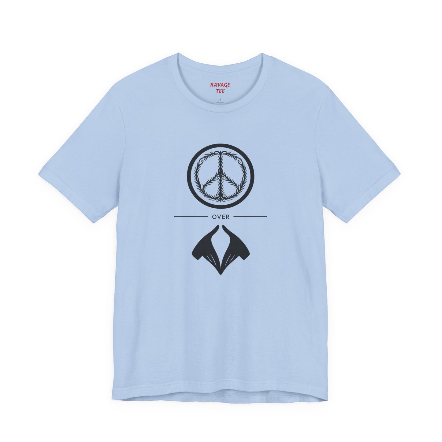 Peace Sign Unisex Jersey Tee, Casual Wear, Gift for Friends, Summer Fashion, Festival Outfit, Eco-Friendly Apparel