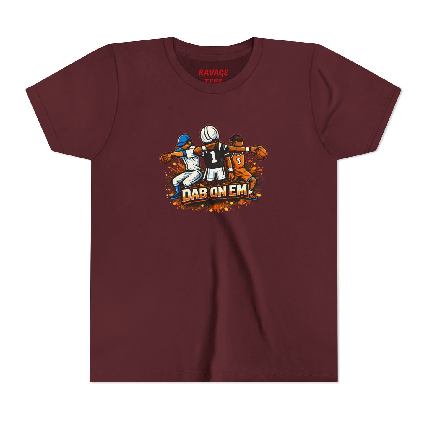 Youth Football Tee - 'Dab On Em' Kids Sports T-Shirt