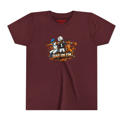 Youth Football Tee - 'Dab On Em' Kids Sports T-Shirt