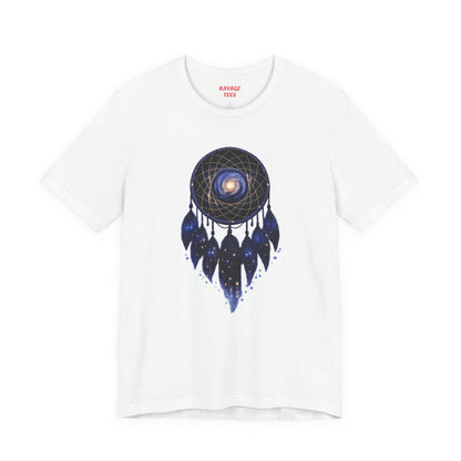 Dreamcatcher Galaxy T-Shirt — Mystical Cosmic Feather Tee