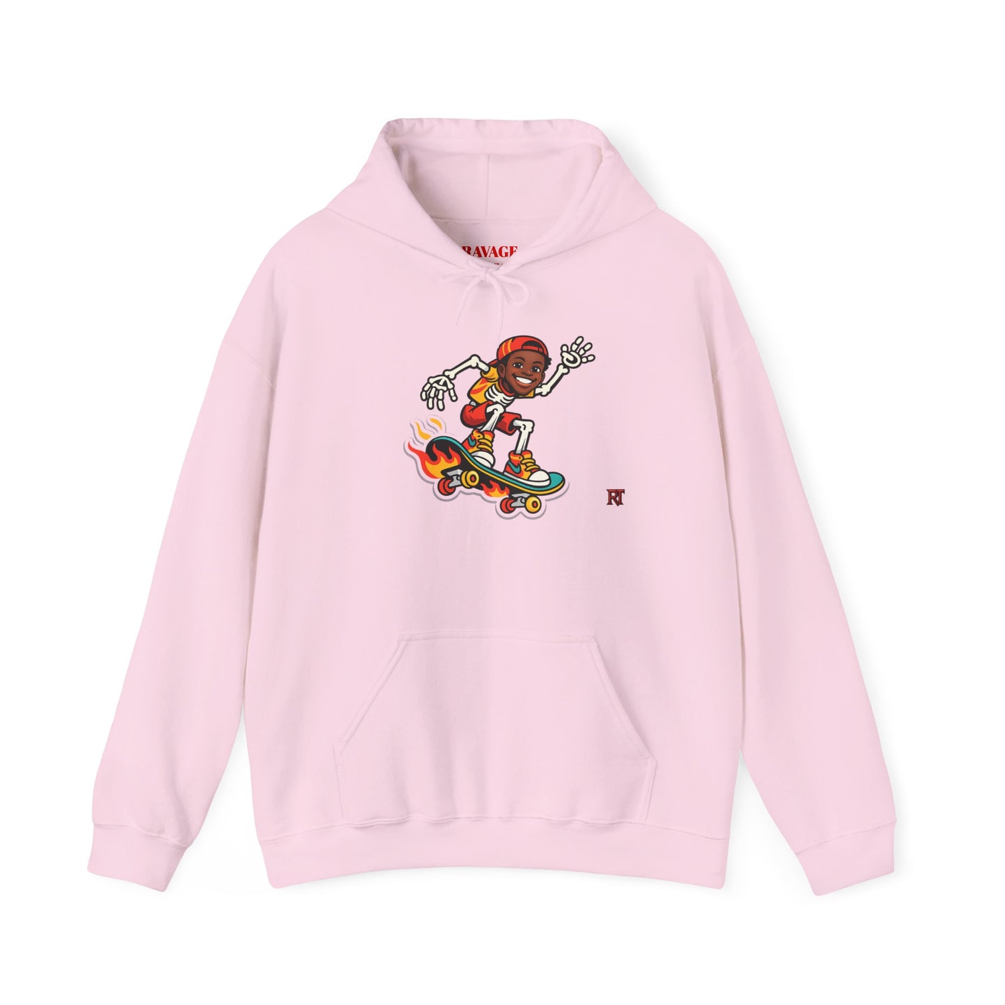 Retro Skateboard Flame Hoodie