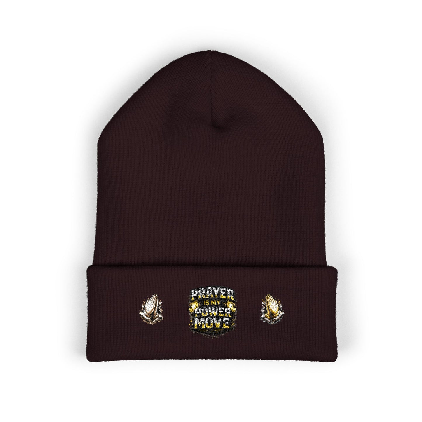 Prayer Power Move Embroidered Beanie