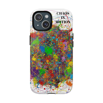 Vibrant Tough Phone Case with Abstract Design – Chaos in Motion Phone Case