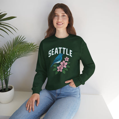 RAVAGE Seattle Vibe Unisex Crewneck Sweatshirt-Cozy Street wear